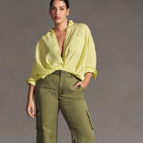 Anthropologie Tops - NWT Anthropologie Pilcro Tie-Front Blouse 1X